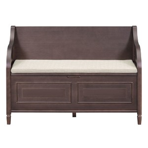 NicBex Modern 41.9" Storage Bench with High Back for Living Room and Entryway - 1 of 4