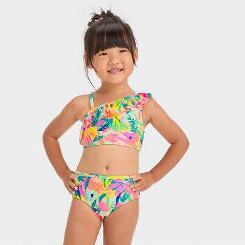 Girls Swimsuit Cut Out Swimsuit Holiday Piece Suit Two Set Cute Bikini  Print Girls Toddler Girl Set 4t