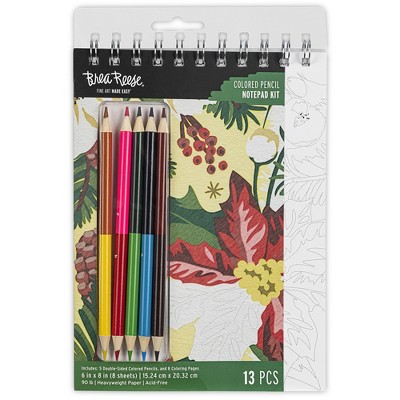 Brea Reese: Colored Pencil Color-By-Number - Holiday Botanicals