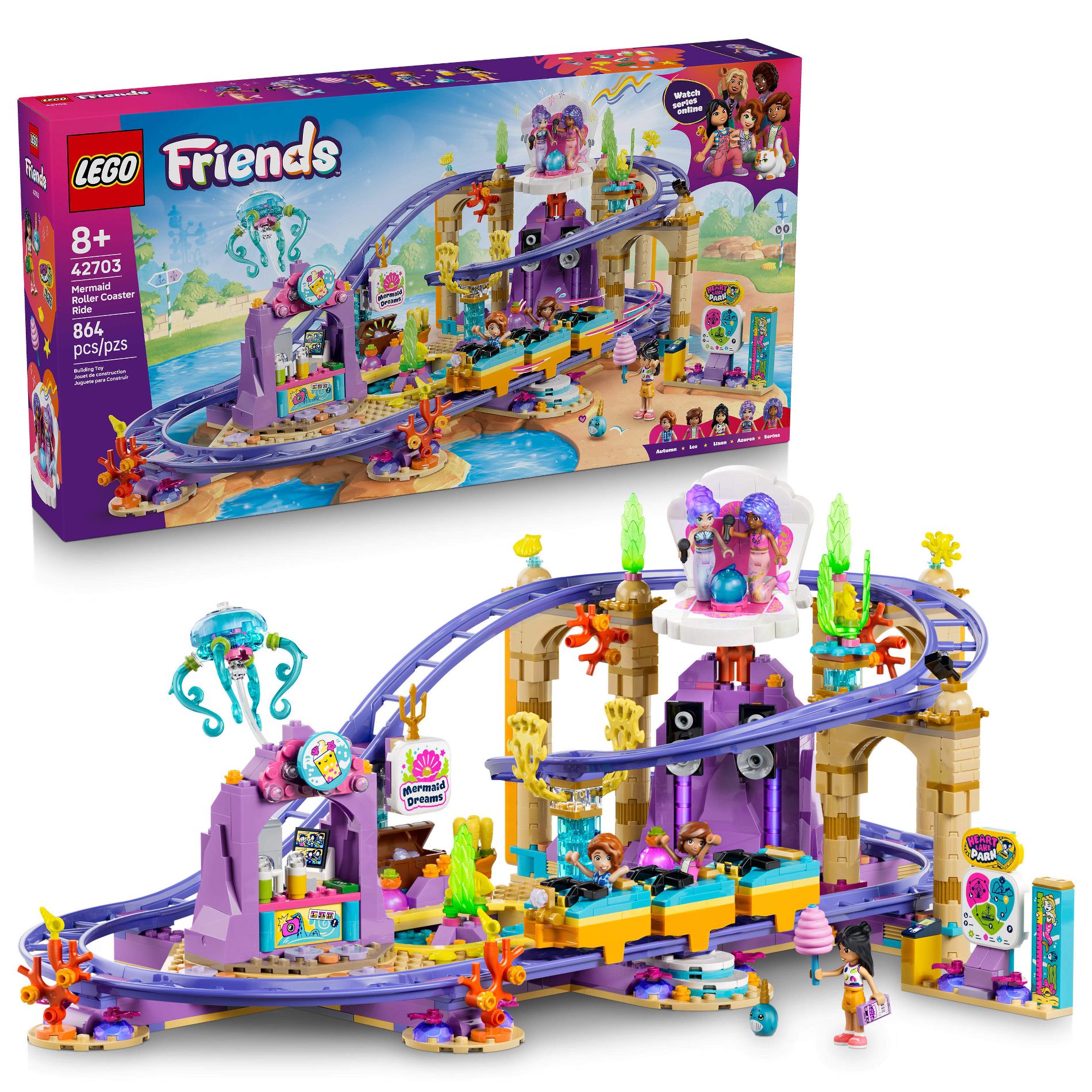 LEGO Friends Mermaid Roller Coaster Ride 42703