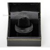 Jewelry Avalanche Black IP Brushed Finish Eternity CZ Dome Tungsten Carbide Wedding Band, Comfort-fit, 8mm - 3 of 4