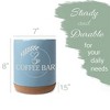 Elanze Designs Coffee Bar Love Is Brewing Ceramic Cork Bottom Sky Blue Large Capacity Utensil Holder Crock for Countertop Storage, Stylish & Durable - 2 of 4