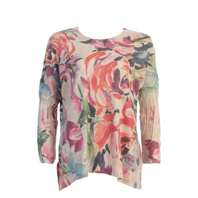 Women's Wo's Sonata High Low Sweater Knit Dolman Top - Jess & Jane