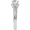 Pompeii3 1 1/3Ct Diamond & Moissanite Accent Engagement Ring in 10k Gold - 2 of 4