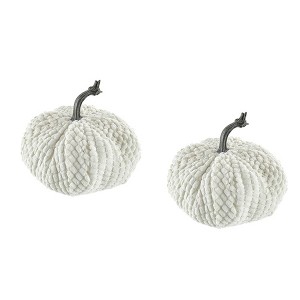 TopComfy Decorative Object Glass Christmas Ball Ornaments Set of 6 for Modern Holiday Tree Decor, White, 15.6"*9.65"*8.07" - 1 of 4