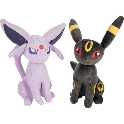 Jazwares Pokemon Espeon And Umbreon Plush Stuffed Animals 8 Set Of 2 Target