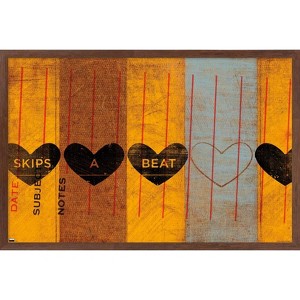 Trends International John W. Golden - Skips a Beat Framed Wall Poster Prints - 1 of 4