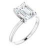 Pompeii3 2.97Ct Platinum Certified Lab Created Emerald Cut Diamond Engagement Ring - Size 6.5 - 2 of 4