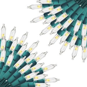 FAAYFIAN 2-Pack 30 ft 150-Count Warm White Christmas String Lights, Connectable Indoor/Outdoor Mini Lights - 1 of 4