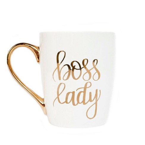Sweet Water Decor Boss Lady Coffee Mug Gold Handle Coffee Mug - 16oz