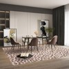 Leopard 5x7 Rug - Washable Animal Print Rug, Large Living Room Carpet, Soft Non-Slip Surface, Non-Shedding Brown Carpet, Ideal for Office Dormitory - 4 of 4