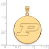 Black Bow Jewelry 10k Yellow Gold Purdue Boilermakers NCAA Extra Large Pendant - 2 of 3