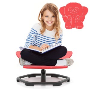 Infans Kids Sensory Swivel Chair w/Non-Slip Metal Base for Autistic Kids Indoor Outdoor - 1 of 4