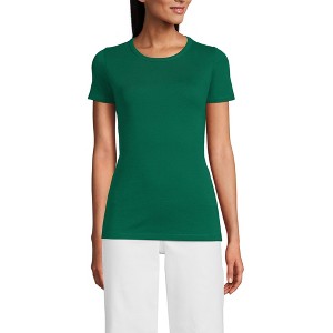 Lands' End Women's Cotton Rib T-shirt - 1 of 3