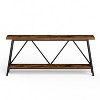 CAVINAS 70.9" Extra Long Console Table with 2-Tier Storage,Industrial Entry Table with Metal Legs,Sofa Table for Living Room,Hallway,Entryway - 2 of 4