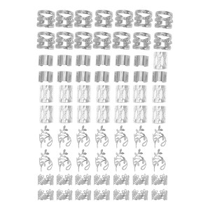 Unique Bargains Hollow-out Hair Cuffs Dreadlock 50 Pcs - 1 of 4