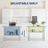 Stainless Steel Table for Prep & Work,2-Tier Shelf Commercial Metal Worktable Adjustable Height & Leveling Feet for Restaurant - 3 of 4