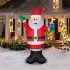 Gemmy Christmas Airblown Inflatable Santa S LG , 9 ft Tall, Red - 2 of 2