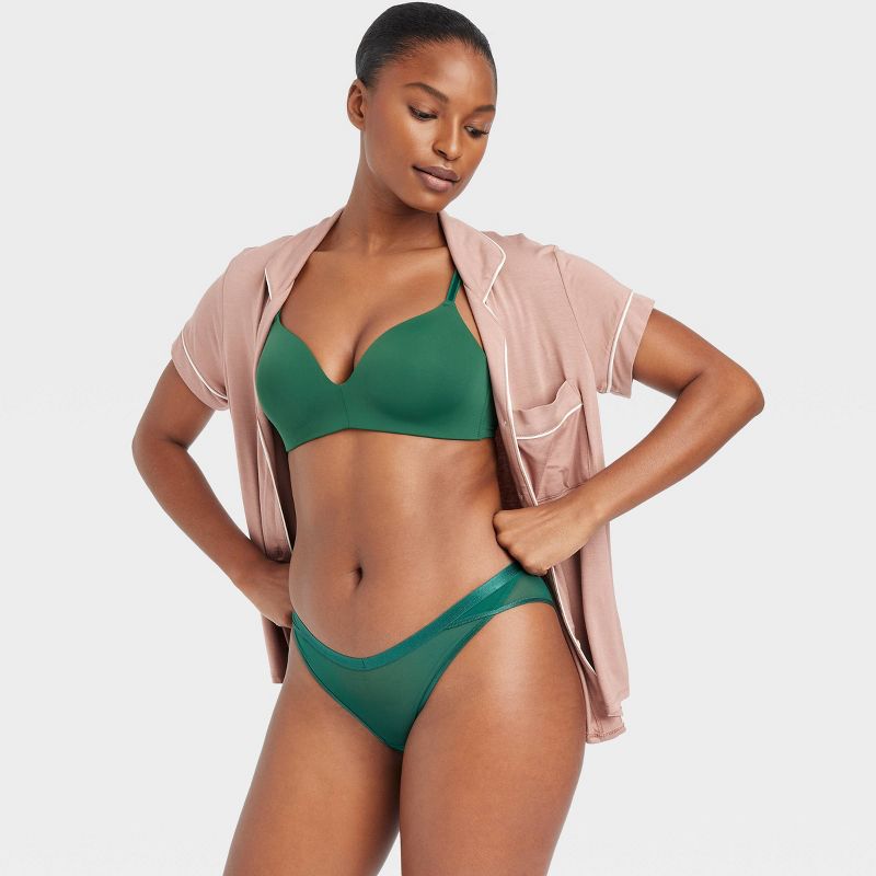 Women's Mesh Cheeky Underwear - Auden™ Green, 4 of 8