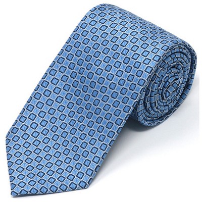 Men's Square Tiles Design Micro Fiber Poly Woven Regular Neck Tie : Target