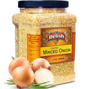 Gourmet Toasted Dried Minced Onion, 2.1 lbs (34 Oz) Jumbo Container Jar - 1 of 1