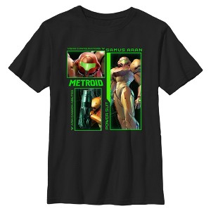 Boys Nintendo Samus Aran Power Suit Collage T Shirt - 1 of 4