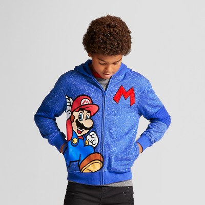 super mario zip up hoodie