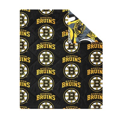 NHL Boston Bruins 50" x 60" Two Sided Plush Throw Blanket