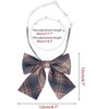 Elerevyo Women's Colorful Plaid Pretied Bow Ties with Elastic Band - 2 of 4