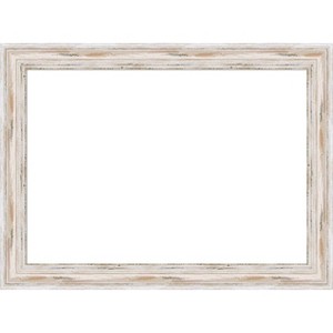 Amanti Art Alexandria White Wash Narrow Framed Dry Erase Magnetic Board - 1 of 4