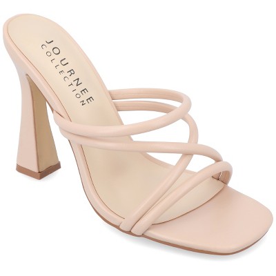 Journee Collection Womens Louisse High Heel Open Toe Pumps