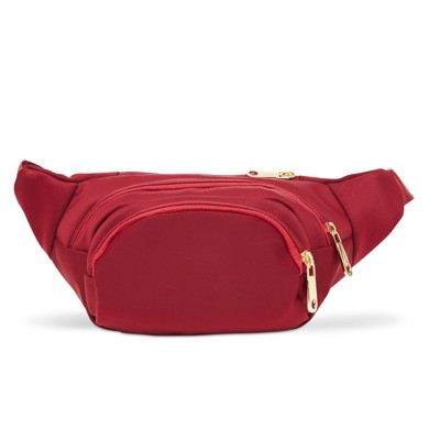 Plus Size Red Fanny Pack, Expand to 5XL
