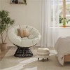 Yaheetech 360° Rotatable Papasan Chair with Thick Tufted Cushions for Garden, Patio,  Living Room - 2 of 4