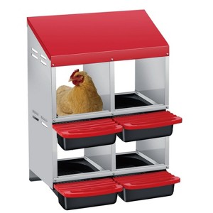 GustoWave Roll-Away Nesting Boxes for Chickens Coop - 1 of 4