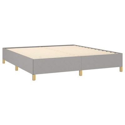 vidaXL Bed Frame without Mattress Dark Gray California King Fabric