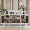 FUFU&GAGA White Wooden Accent Storage Cabinet Sideboard Dresser - 2 of 4