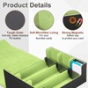 Unique Bargains Leather Magnetic Closure Trading Card Storage Box with 10 Pcs Dividers - 3 of 4
