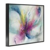 Stupell Industries Abstract Floral Butterfly Shape Framed Giclee Art, Black, 20" x 16" - 2 of 4