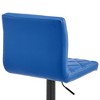 Duval Adjustable Barstool with Faux Leather and Metal Finish - Armen Living - 3 of 4