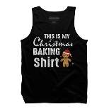 Men's Design By Humans Gingerbread Christmas Baking Shirt By shirtpublic Tank Top
