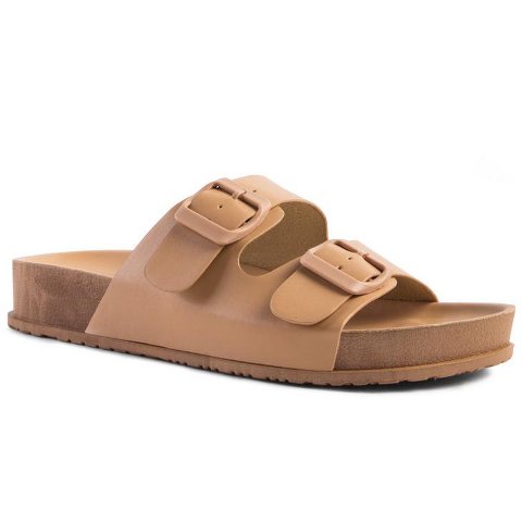 Женские сандалии London Rag Womens Minata Platform Buckled Slide Sandals 6