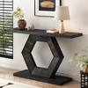 Modern Entryway Table W/Innovative Hollow Hexagon Leg Structure and Premium Fir Veneer Finish for Sophistication,Suitable for Hallway, Entryway - 2 of 4