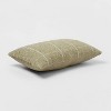 Oblong Windowpane Woven Decorative Throw Pillow Green - Threshold™ - image 3 of 4