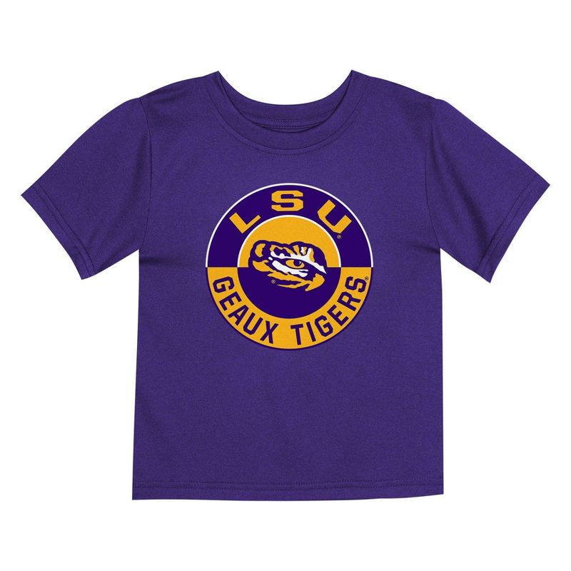 NCAA LSU Tigers Toddler Boys&#39; 2pk T-Shirt, 3 of 4