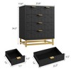 5 Drawer Dresser for Bedroom, Chest of Drawers with Metal Base, Modern Dresser Chest Cabinet Organizer - 2 of 4