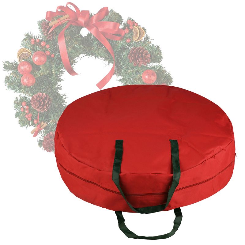 Hastings Home Storage Bag Protection for Artificial Wreath and Garland with Zipper and Handles, 3 of 6