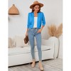 BLUEMING Womens Soft Knit Sweater Cardigan Bracelet Sleeve Open Front Cardigan Above Hip Length Cardigan - 4 of 4