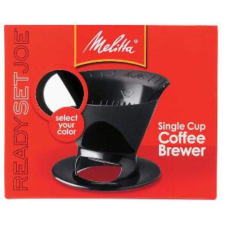 Melitta Ready Set Joe 1 cups Black Pour-Over Coffee Brewer