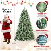 Realistic Christmas Tree, Hinged Faux Xmas with Tips, Pine Cones,  Mixed PVC and Hard Needle Branches, Metal Stand - Koiai - 4 of 4