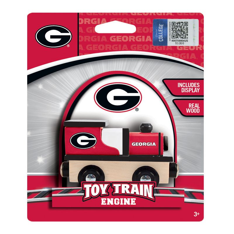 MasterPieces Officially Licensed NCAA Georgia Bulldogs Wooden Toy Train Engine For Kids, 3 of 6